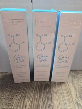 Clean Slate Clearing Acne-Clearing Face + Body Mist Spray NEW Lot of 3